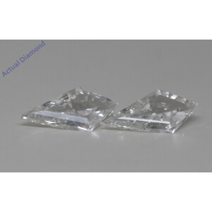 A Pair Of Kite Cut Natural Mined Loose Diamonds (0.77 Ct,H Color,Vs1 Clarity)