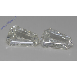 A Pair Of Shield-Step Cut Natural Mined Loose Diamonds (1.55 Ct,K Color,Vs2 Clarity)