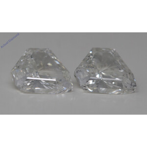 A Pair Of Shield Cut Natural Mined Loose Diamonds (1.61 Ct,G Color,Si1 Clarity)