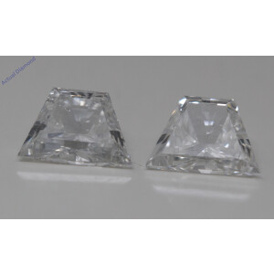 A Pair Of Trapezoid Cut Natural Mined Loose Diamonds (1.39 Ct,G Color,Si3 Clarity)