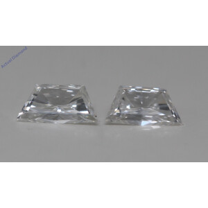A Pair Of Trapezoid Cut Natural Mined Loose Diamonds (0.55 Ct,G Color,Vs1 Clarity)