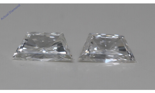 A Pair Of Trapezoid Cut Natural Mined Loose Diamonds (0.55 Ct,G Color,Vs1 Clarity)