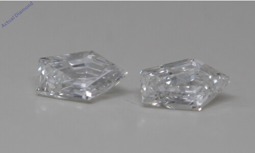 A Pair Of Pentagon Cut Natural Mined Loose Diamonds (0.67 Ct,G Color,Si1 Clarity) GIA Certified