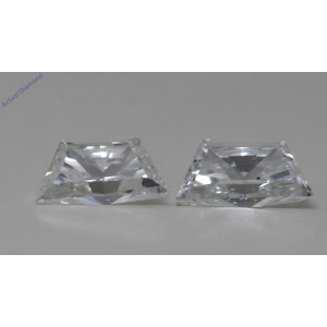 A Pair Of Trapezoid Cut Natural Mined Loose Diamonds (0.7 Ct,H Color,Si1 Clarity)
