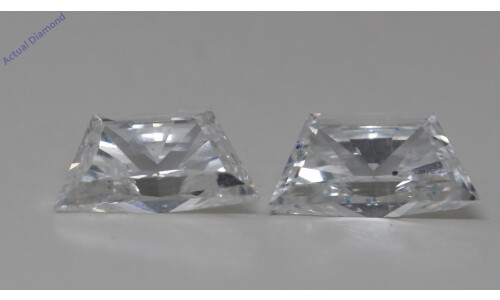 A Pair Of Trapezoid Cut Natural Mined Loose Diamonds (0.7 Ct,H Color,Si1 Clarity)