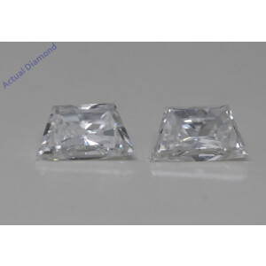 A Pair Of Trapezoid Cut Natural Mined Loose Diamonds (0.6 Ct,F Color,Vvs2 Clarity)