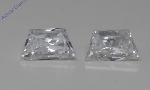 A Pair Of Trapezoid Cut Natural Mined Loose Diamonds (0.6 Ct,F Color,Vvs2 Clarity)