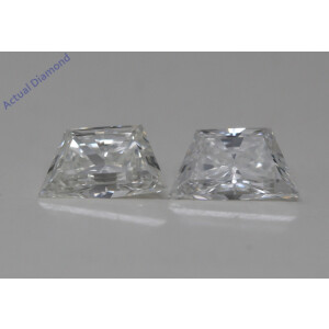 A Pair Of Trapezoid Cut Natural Mined Loose Diamonds (0.66 Ct,G Color,Vs1 Clarity)