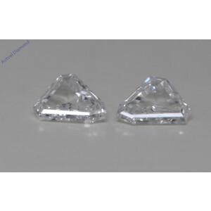 A Pair Of Spade Cut Natural Mined Loose Diamonds (0.47 Ct,G Color,Si2 Clarity)