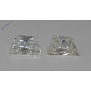 A Pair Of Trapezoid Cut Natural Mined Loose Diamonds (0.59 Ct,I Color,Si1 Clarity)