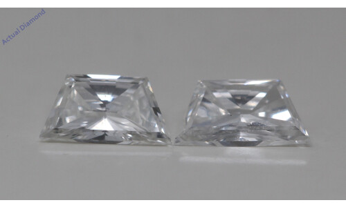 A Pair Of Trapezoid Cut Natural Mined Loose Diamonds (0.61 Ct,G Color,Vs2 Clarity)