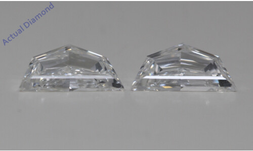 A Pair Of Shield-Step Cut Natural Mined Loose Diamonds (0.46 Ct,I Color,Vs1 Clarity)