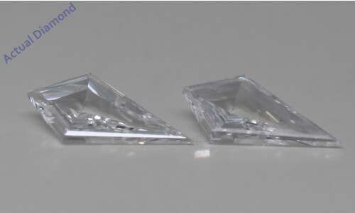 A Pair Of Kite Cut Natural Mined Loose Diamonds (0.64 Ct,E Color,Vs1 Clarity) GIA Certified