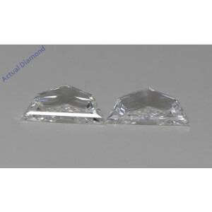A Pair Of Shield-Step Cut Natural Mined Loose Diamonds (0.97 Ct,G Color,Vs2 Clarity) GIA Certified