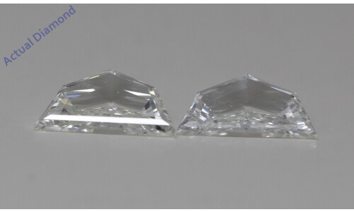 A Pair Of Shield-Step Cut Natural Mined Loose Diamonds (0.97 Ct,G Color,Vs2 Clarity) GIA Certified