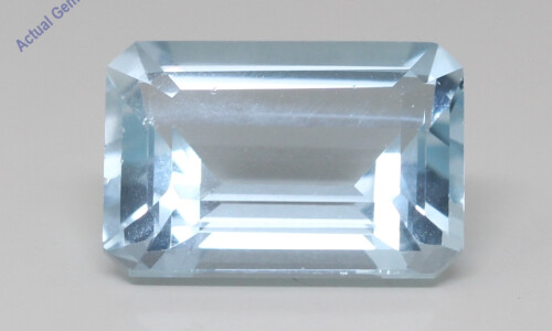 Emerald Cut Natural Mined Loose Aquamarine (6.83 Ct,Light Blue(Heat-Treated) Color,Vs Clarity)