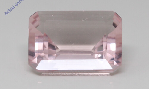 Emerald Cut Natural Mined Loose Morganite (5.15 Ct,Pink(Irradiated) Color,Vs Clarity)