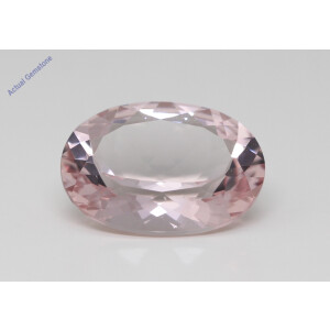 Oval Cut Natural Mined Loose Morganite (6.27 Ct,Light Pink(Irradiated) Color,Vs Clarity)