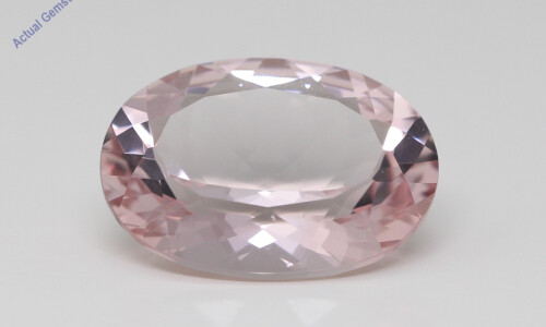 Oval Cut Natural Mined Loose Morganite (6.27 Ct,Light Pink(Irradiated) Color,Vs Clarity)