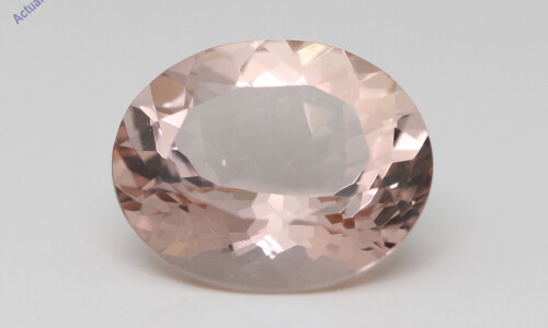 Oval Cut Natural Mined Loose Morganite (6.75 Ct,Peach(Irradiated) Color,Vs Clarity)