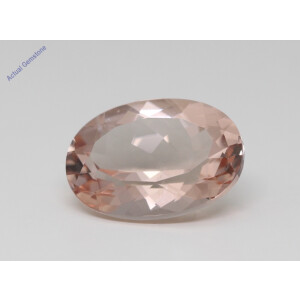 Oval Cut Natural Mined Loose Morganite (7.17 Ct,Peach(Irradiated) Color,Vs Clarity)