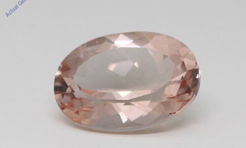 Oval Cut Natural Mined Loose Morganite (7.17 Ct,Peach(Irradiated) Color,Vs Clarity)