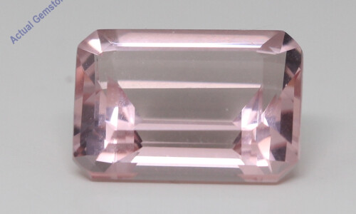 Emerald Cut Natural Mined Loose Morganite (7.22 Ct,Pink(Irradiated) Color,Vs Clarity)