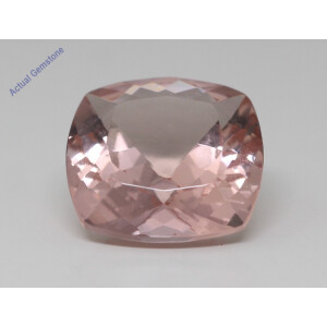 Cushion Cut Natural Mined Loose Morganite (7.47 Ct,Pink(Irradiated) Color,Vs Clarity)