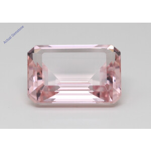 Emerald Cut Natural Mined Loose Morganite (8.69 Ct,Pink(Irradiated) Color,Vs Clarity)