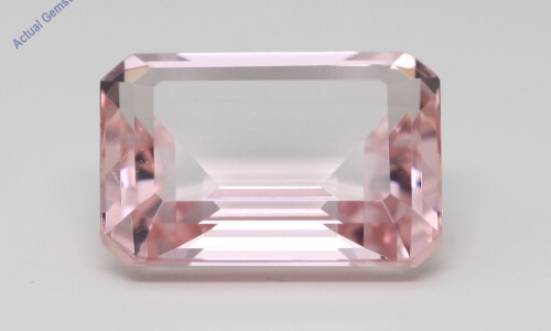 Emerald Cut Natural Mined Loose Morganite (8.69 Ct,Pink(Irradiated) Color,Vs Clarity)