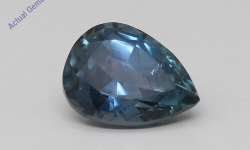 Pear Cut Natural Mined Loose Sapphire Montana Usa (1.58 Ct,Teal(Heat-Treated) Color,Si2 Clarity)