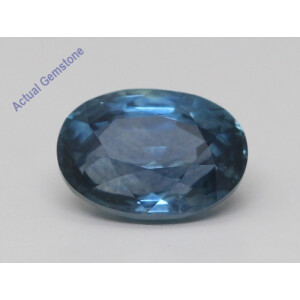 Oval Cut Natural Mined Loose Sapphire Montana Usa (1.61 Ct,Blue(Heat-Treated) Color,Vs2 Clarity)