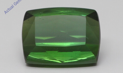 Cushion Cut Natural Mined Loose Tourmaline (4.14 Ct,Green(Heat-Treated) Color,Vs Clarity)