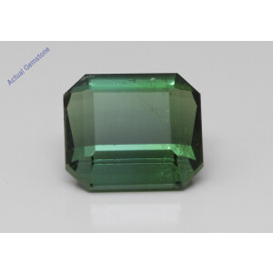 Emerald Cut Natural Mined Loose Tourmaline (4.67 Ct,Green(Heat-Treated) Color,Si2 Clarity)