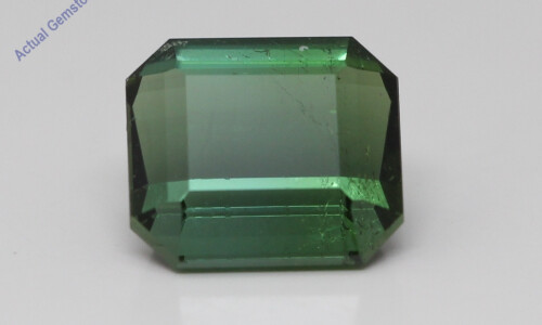 Emerald Cut Natural Mined Loose Tourmaline (4.67 Ct,Green(Heat-Treated) Color,Si2 Clarity)