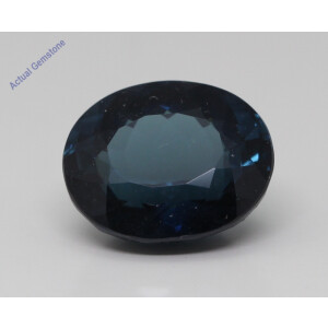 Oval Cut Natural Mined Loose Tourmaline (6.02 Ct,Dark Blue(Heat-Treated) Color,Vs Clarity)