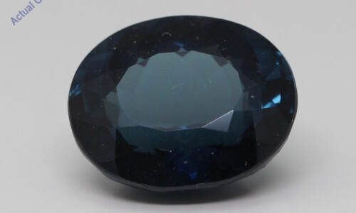 Oval Cut Natural Mined Loose Tourmaline (6.02 Ct,Dark Blue(Heat-Treated) Color,Vs Clarity)