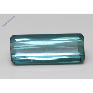 Baguette Cut Natural Mined Loose Tourmaline (7.46 Ct,Green-Blue(Heat-Treated) Color,Si2 Clarity)