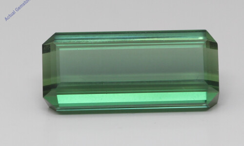 Emerald Cut Natural Mined Loose Tourmaline (13.38 Ct,Green(Heat-Treated) Color,Vs Clarity)