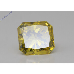 Radiant Natural Mined Loose Diamond (1.33 Ct Intense Yellow(Irradiated) Vs2(Enhanced) Clarity) Igl