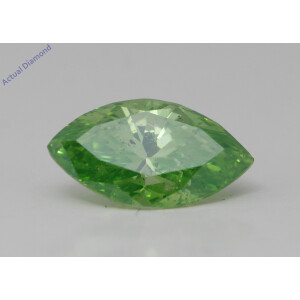 Marquise Natural Mined Loose Diamond (1 Ct Fancy Intense Green(Irradiated) Si1(Enhanced) Clarity) Igl