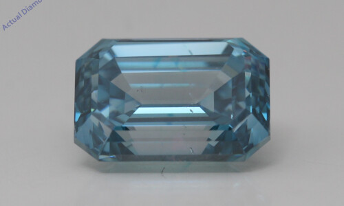 Emerald Natural Mined Loose Diamond (2.76 Ct Fancy Intense Blue(Irradiated) Vs2(Enhanced) Clarity) Igl