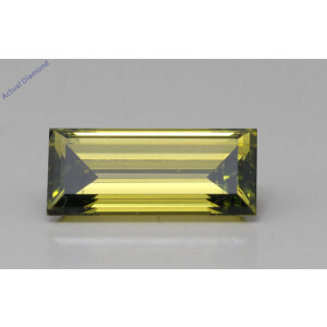 Baguette Natural Mined Loose Diamond (1.35 Ct Intense Yellow(Irradiated) Vs1(Enhanced) Clarity) Igl