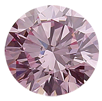 Natural Pink Loose Round Cut Diamond